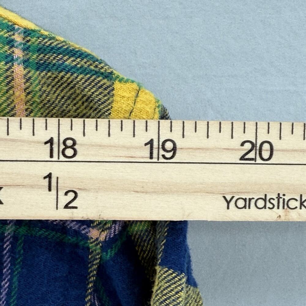 Disney Three Caballeros Donald Duck Zip Flannel Hoodie XS Full Zip Yellow Blue - Picture 9 of 11